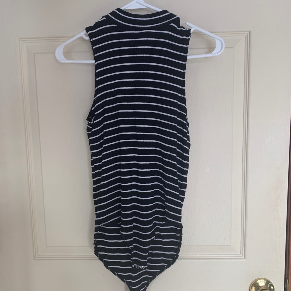 Striped bodysuit